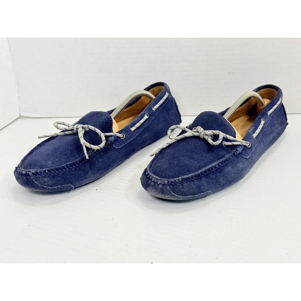 Cole Haan Gunnison II Blue Suede Driving Loafers Men's‎ 11D C12807 Moc Toe